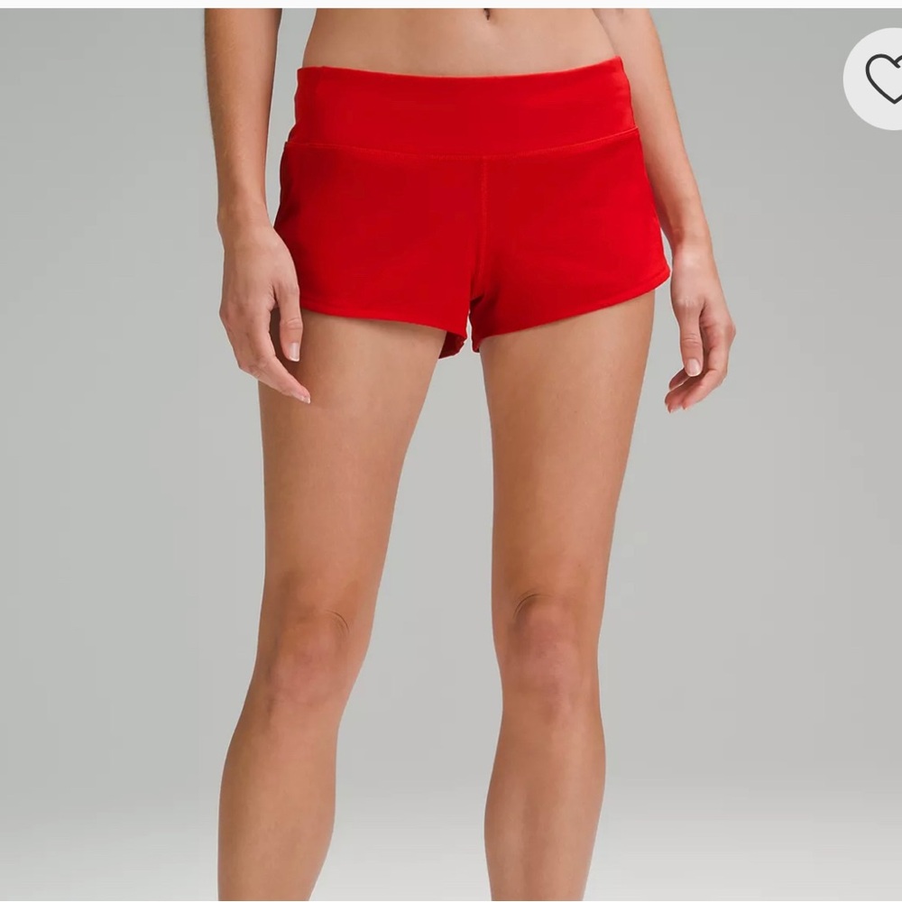 Lululemon Athletica Dark Red Speed Up Shorts